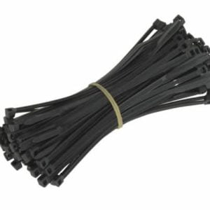CABLE TIES BLACK NYLON ZIP TIE WRAPS HEAVY DUTY PACK OF 100